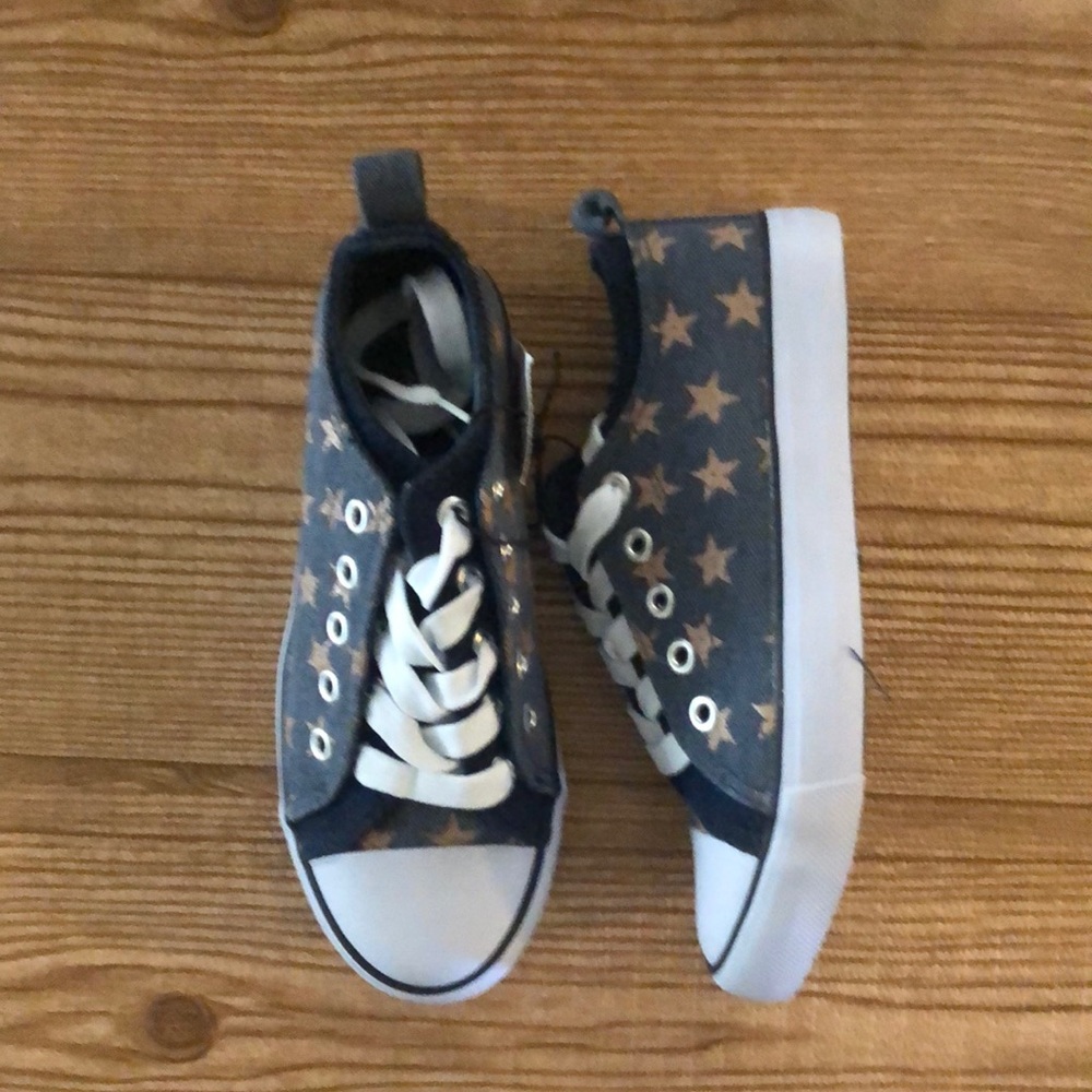 Girls Twisted  Denim Sneakers